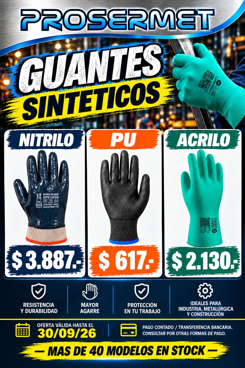 GUANTES SINTETICOS