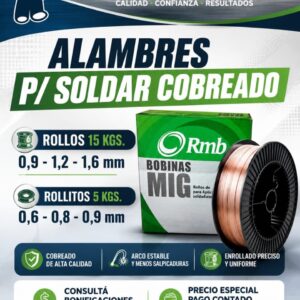ALAMBRES DE SOLDAR COBREADOS RMB